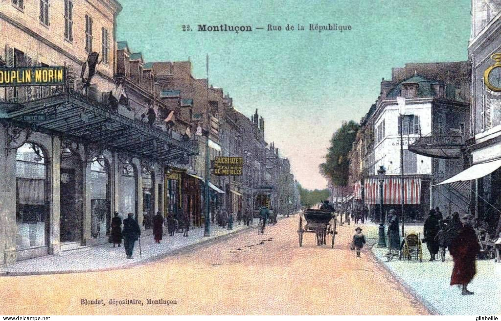 03 - Allier - MONTLUCON -  Rue De La République - Montlucon