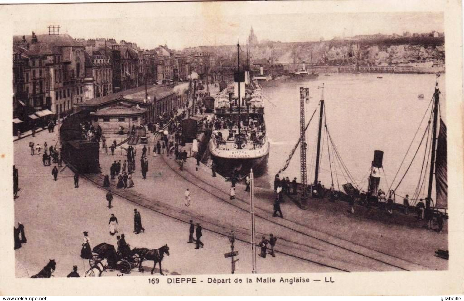 76 - Seine Maritime -  DIEPPE -  Depart De "La Malle" Anglaise - Dieppe