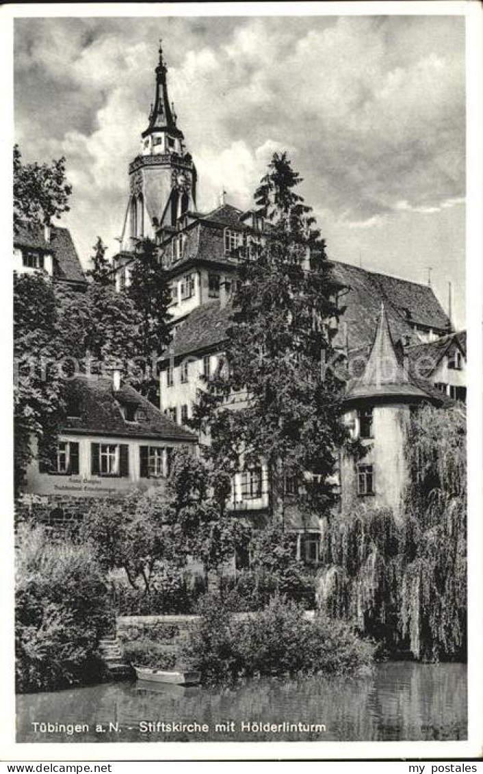 72498686 Tuebingen Stiftskirche Mit Hoelderlinturm Tuebingen - Tuebingen