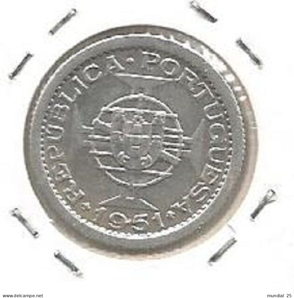 SAO TOME AND PRINCIPE PORTUGAL 2$50 ESCUDOS 1951 SILVER - Sao Tome Et Principe