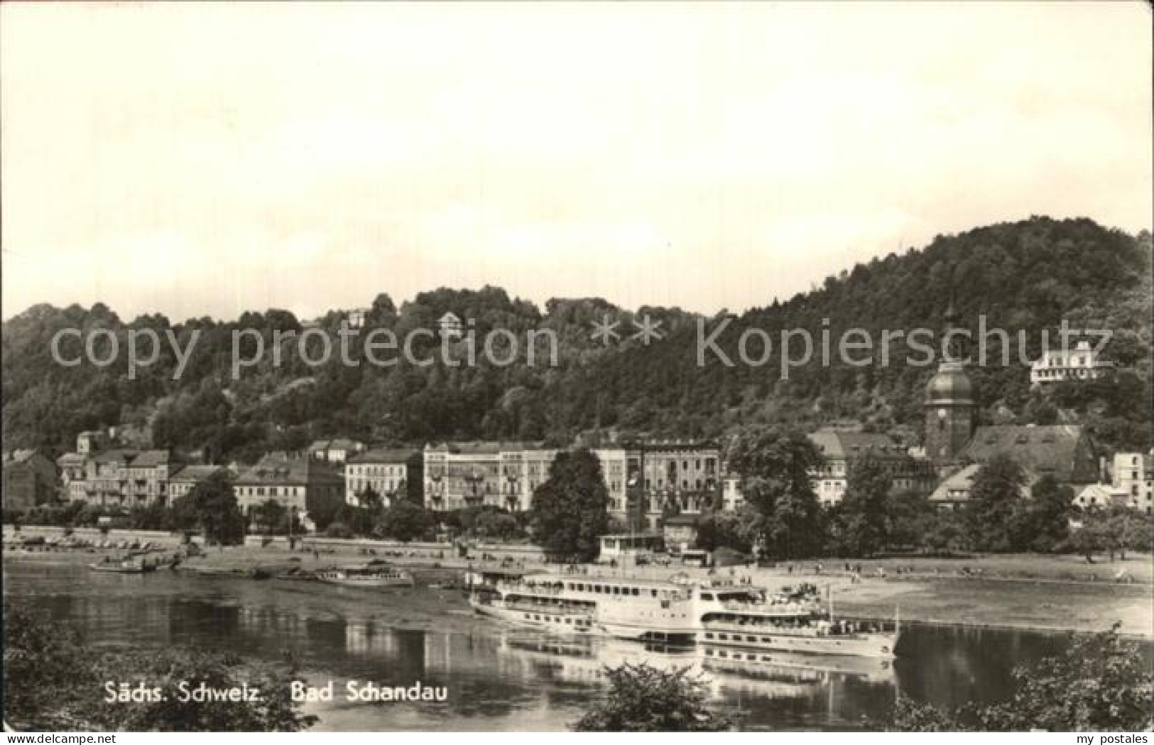 72498602 Bad Schandau Teilansicht Elbedampfer Bad Schandau - Bad Schandau