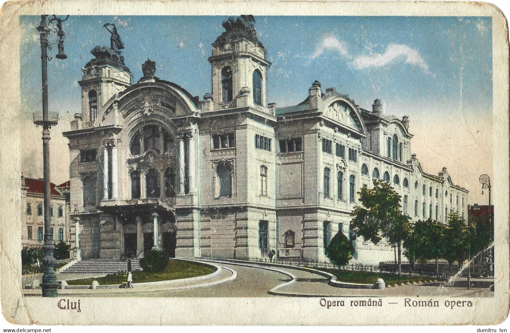 ROMANIA 1939 CLUJ - THE ROMANIAN OPERA, BUILDING, ARCHITECTURE, PEOPLE - Romania