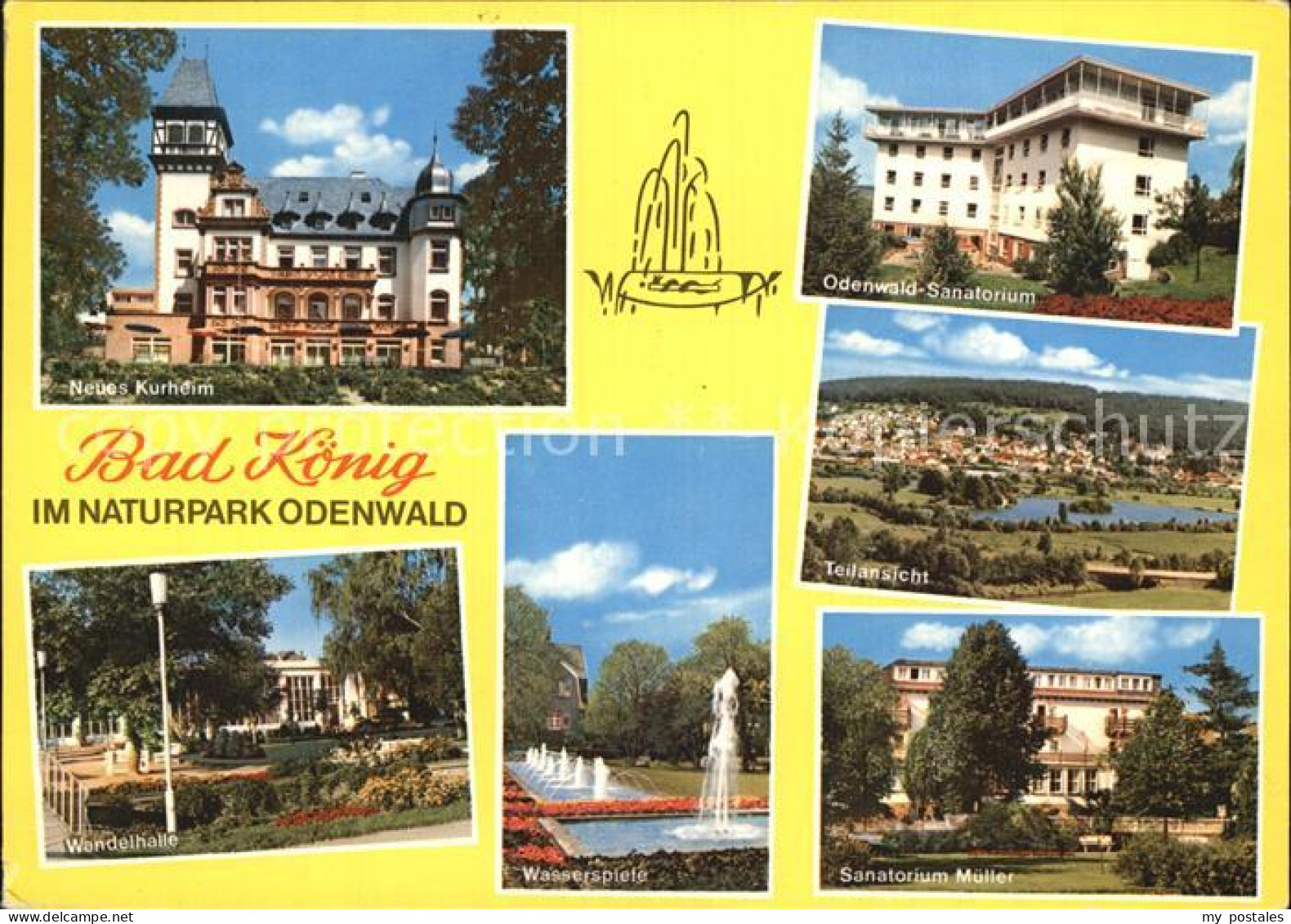 72498380 Bad Koenig Odenwald Kurheim Sanatorium Mueller Wandelhalle  Bad Koenig - Bad König