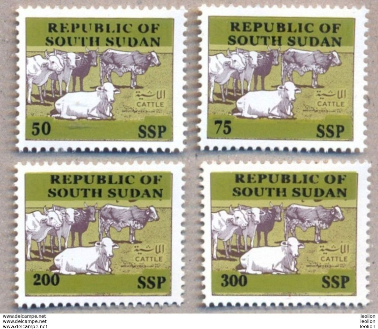 SOUTH SUDAN Proof Unissued Issue 2019 Overprint Cattle SOUDAN Du Sud Südsudan - Sudan Del Sud