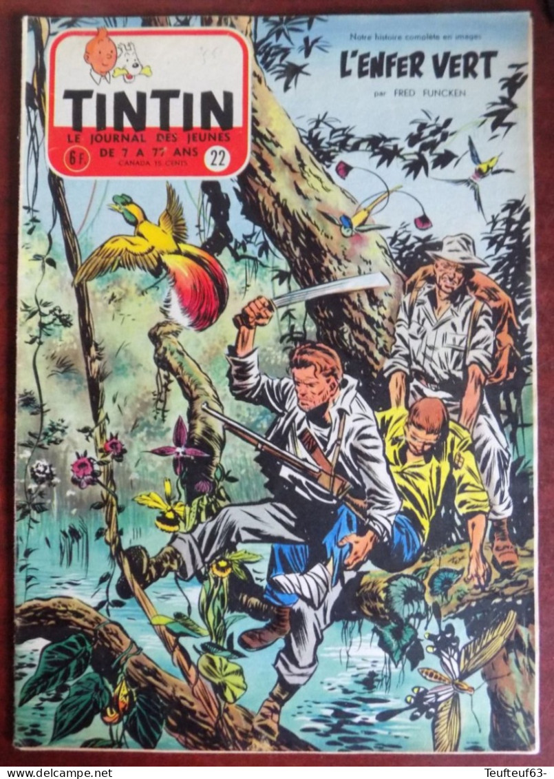 Tintin N° 22/1955 Funcken - Tintin " Affaire Tournesol " - Tintin