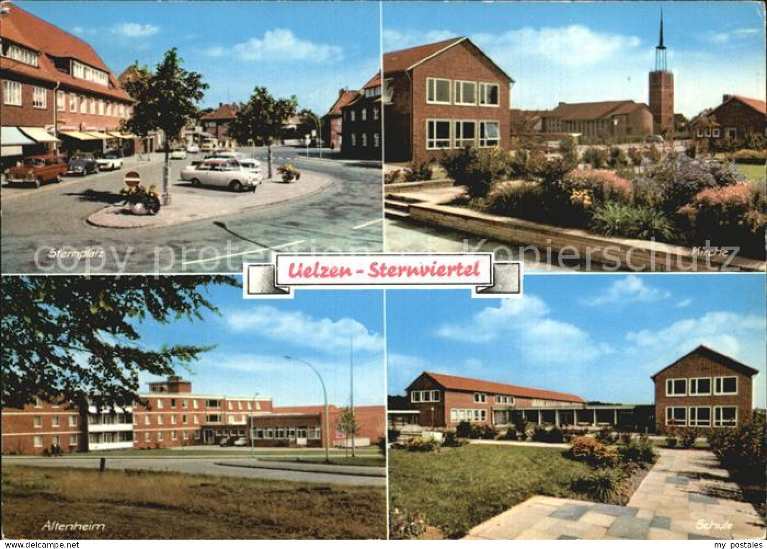 72498254 Uelzen Lueneburger Heide Sternplatz Kirche Schule Altenheim  Borne - Sonstige & Ohne Zuordnung