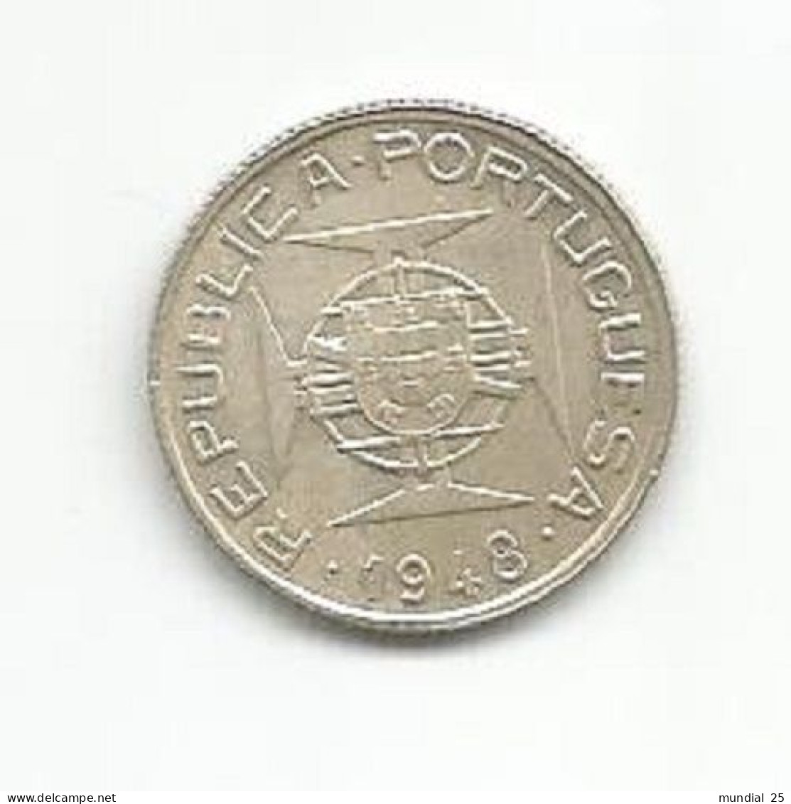 TIMOR PORTUGAL 50 AVOS 1948 SILVER - Timor