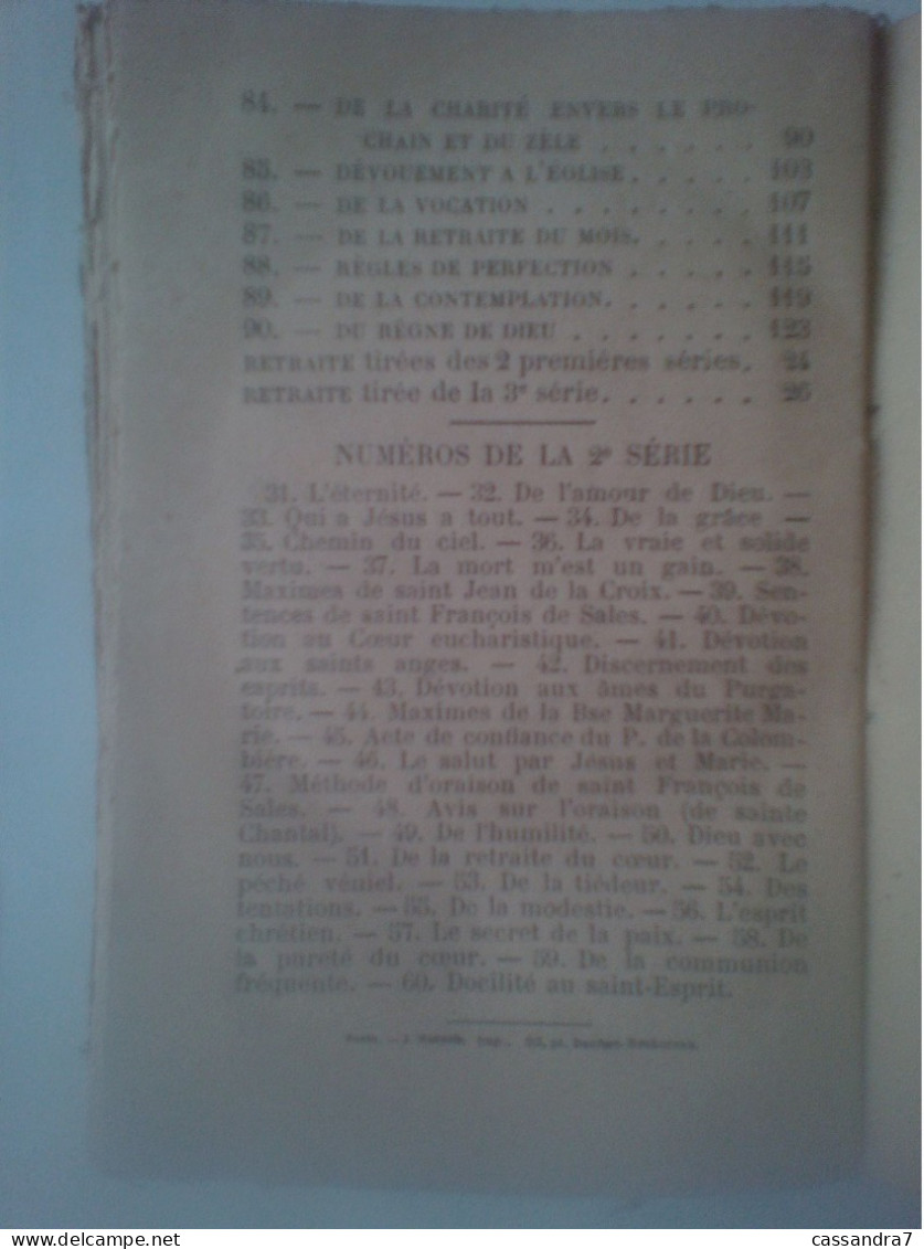 Petites Fleurs Doctrine & Vie Des Saints & Auteurs Approuvés 3e Serie Paris Monastère De La Visitation Jules Vic - Religione