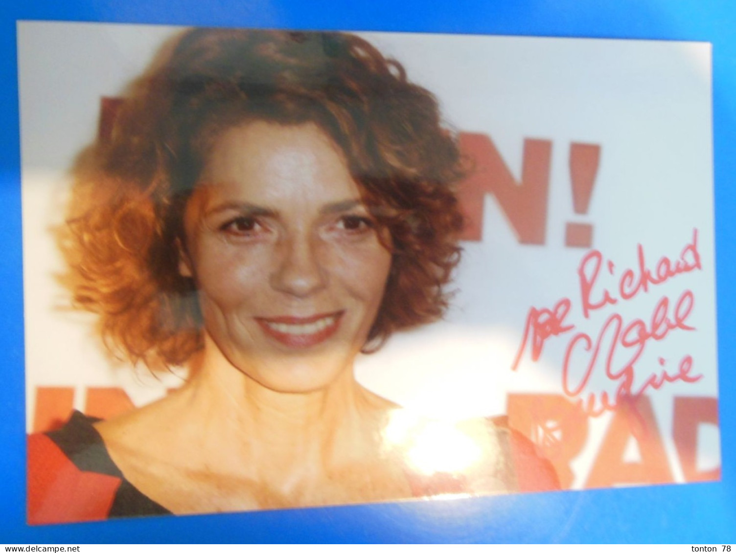 AUTOGRAPHE DE ELIZABETH BOURGINE SUR PHOTO - Actors & Comedians