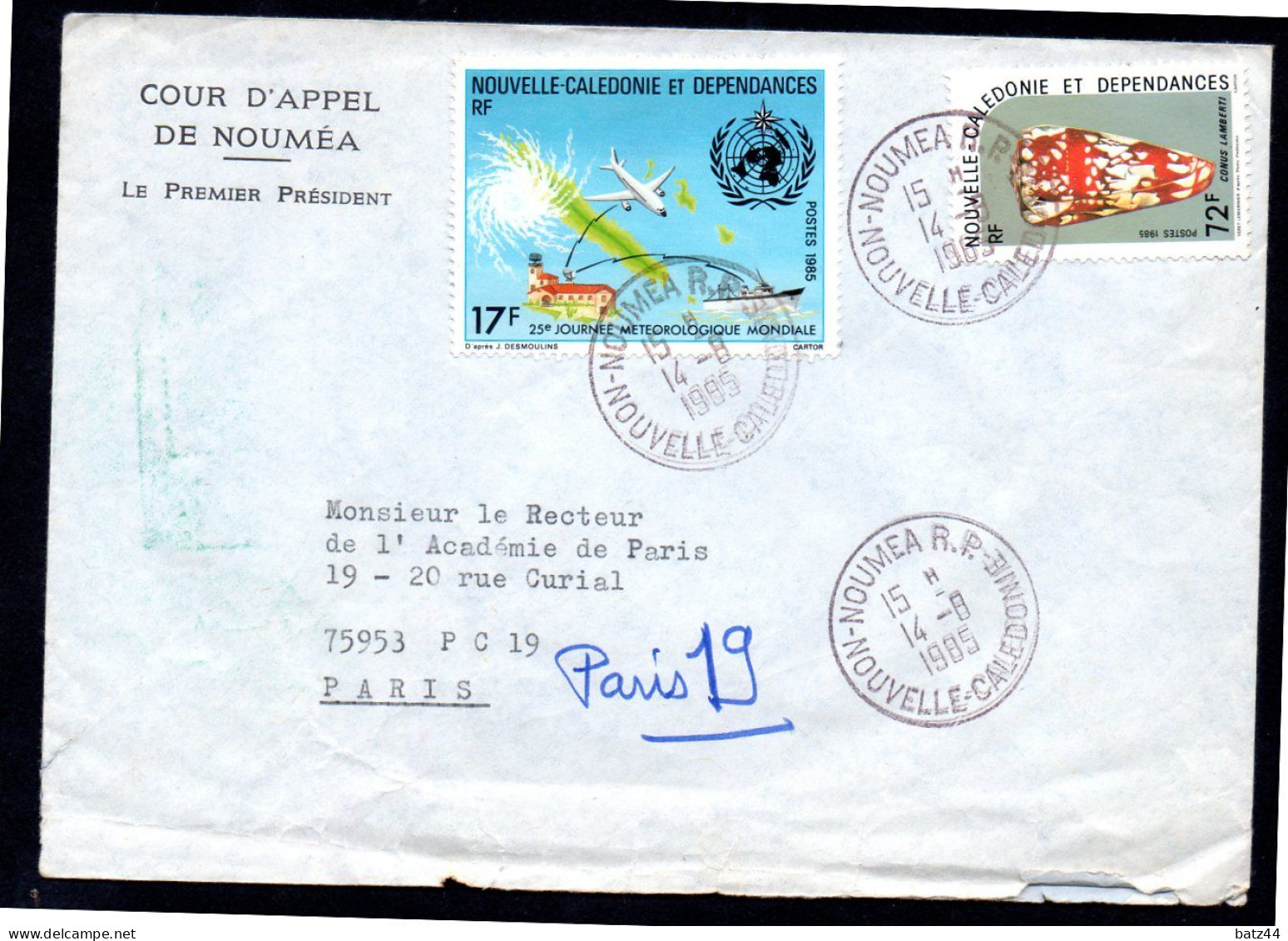 NOUVELLE CALEDONIE  5 Enveloppe Cover Letter Lettre + 1 Pàp Postal Stationary 1976 à 2013 Voir Scan - Other & Unclassified