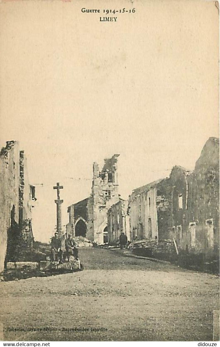 54 - Limey - Guerre 1914-1918 - Ruines - Animée - CPA - Voir Scans Recto-Verso - Autres & Non Classés