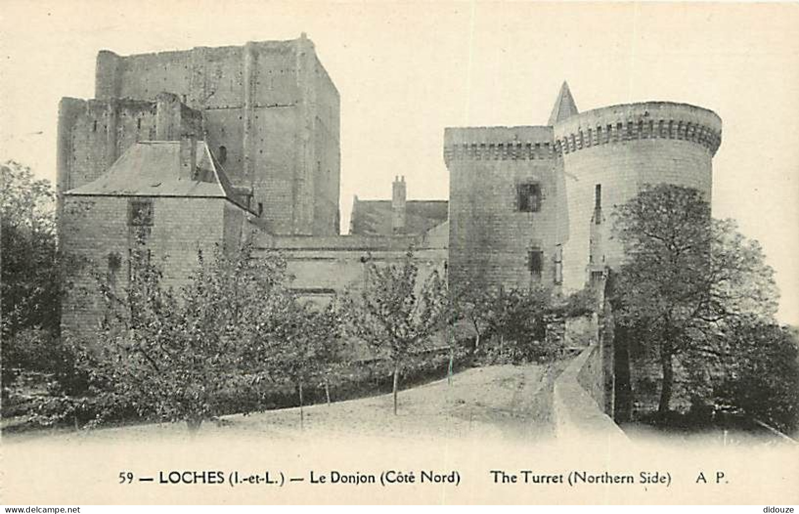 37 - Loches - Le Château - Le Donjon (Côté Nord) - Carte Neuve - CPA - Voir Scans Recto-Verso - Loches