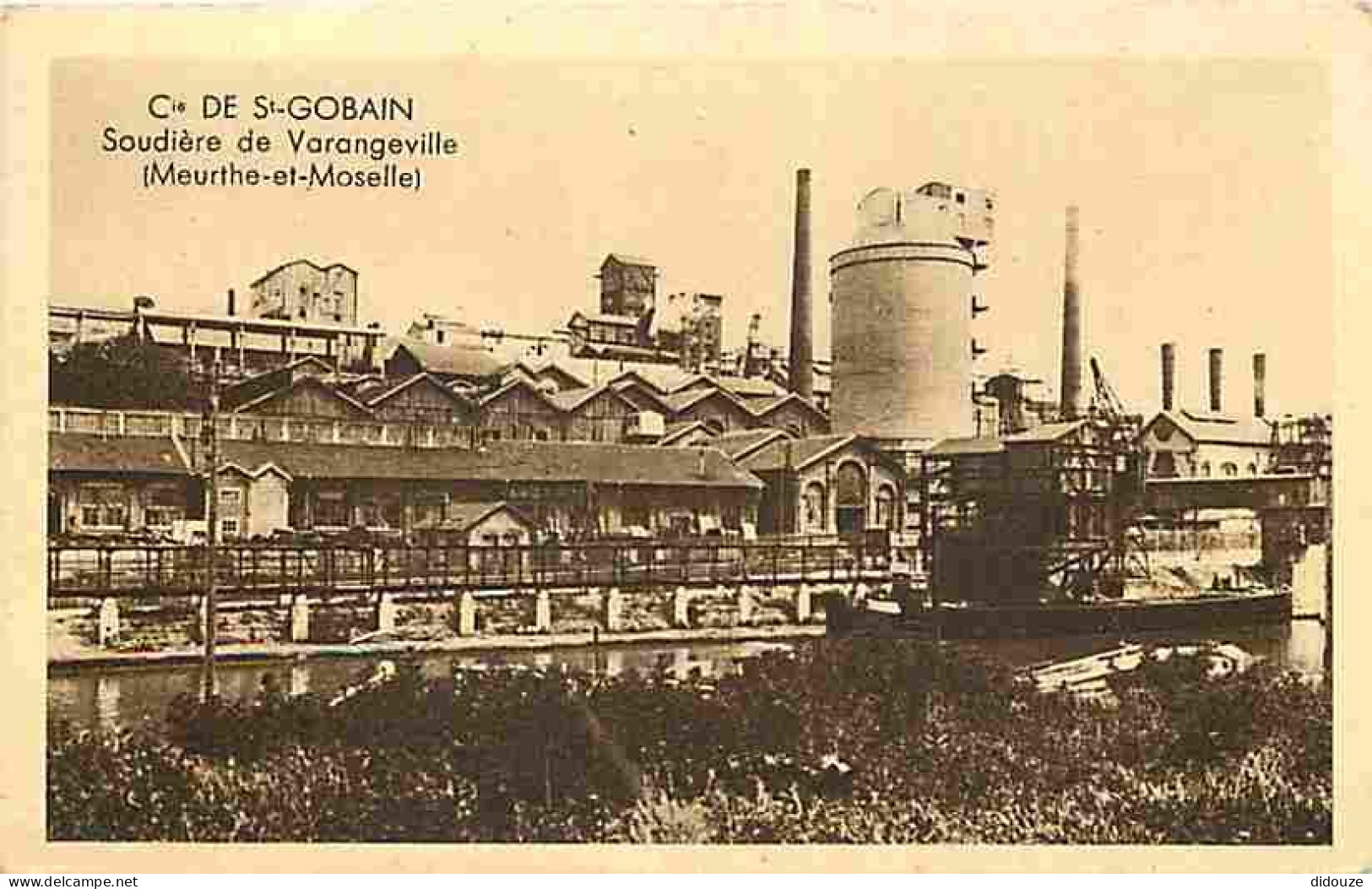 54 - Varengeville - Cie De St Gobain - Soudière De Varengeville - Usine - Industrie - CPA - Voir Scans Recto-Verso - Autres & Non Classés