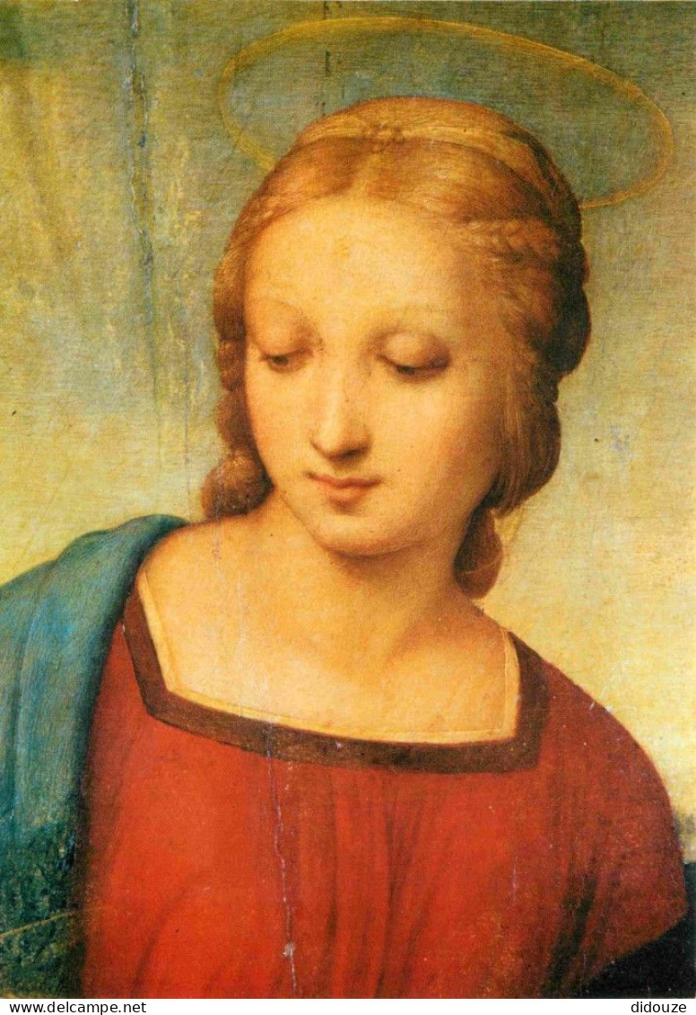 Art - Peinture Religieuse - Raphael Sanzio - La Vierge Du Chardonneret - Détail La Vierge - Firenze Galleria Degli Uffiz - Paintings, Stained Glasses & Statues