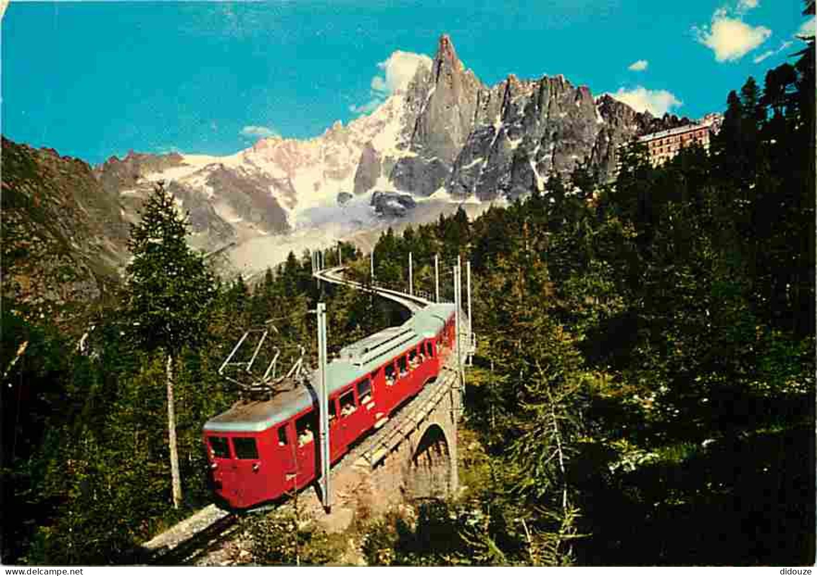 Trains - Chamonix-Mont Blanc - Le Train Du Montenvers Et Le Dru - Carte Neuve - CPM - Voir Scans Recto-Verso - Trains