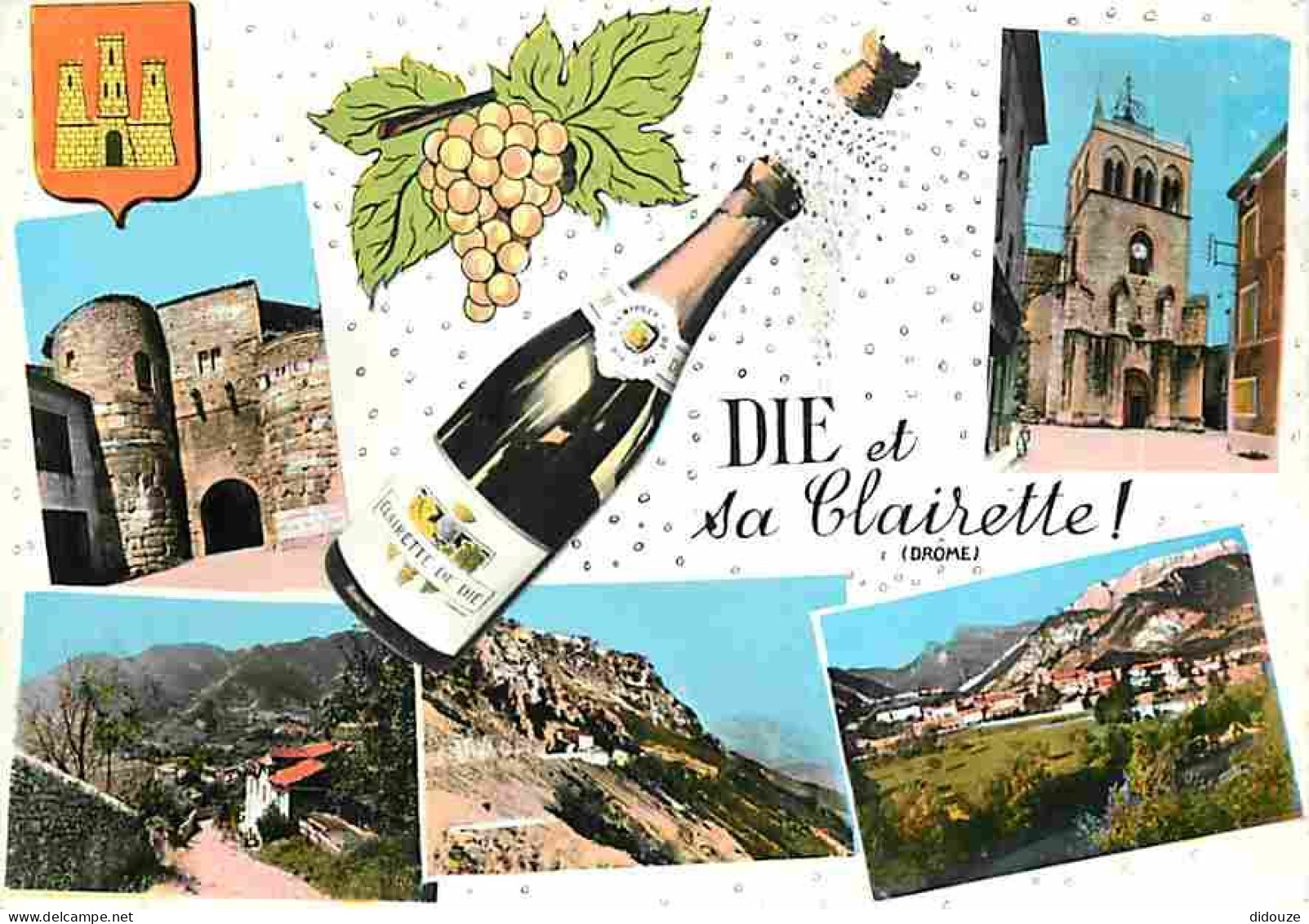 Publicite - Clairette De Die - Vin - Wine - Multivues - Blasons - CPM - Voir Scans Recto-Verso - Publicité