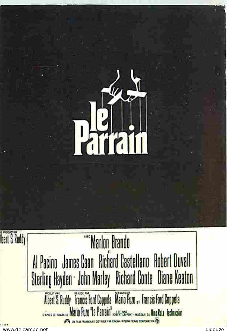 Cinema - Affiche De Film - Le Parrain - Marlon Brando - CPM - Voir Scans Recto-Verso - Posters On Cards