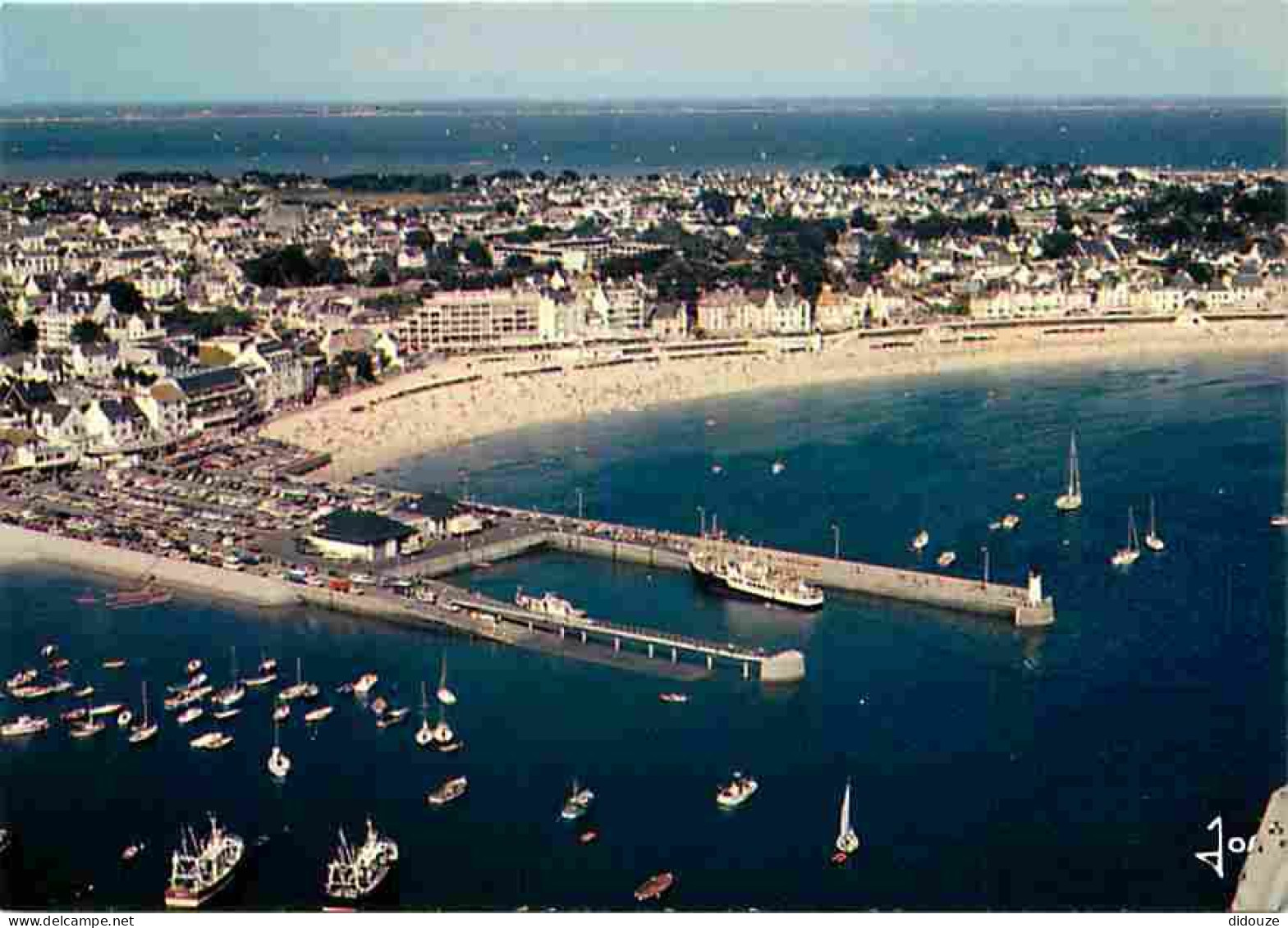 56 - Presqu'Ile De Quiberon - Port Maria - La Plage Et Le Port D'embarquement Pour Les Iles - Vue Aérienne - Carte Neuve - Quiberon