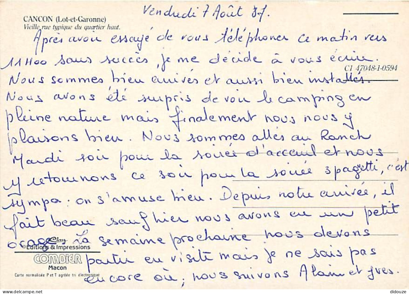 47 - Cancon - Vieille Rue Typique Du Quartier Haut - CPM - Voir Scans Recto-Verso - Autres & Non Classés