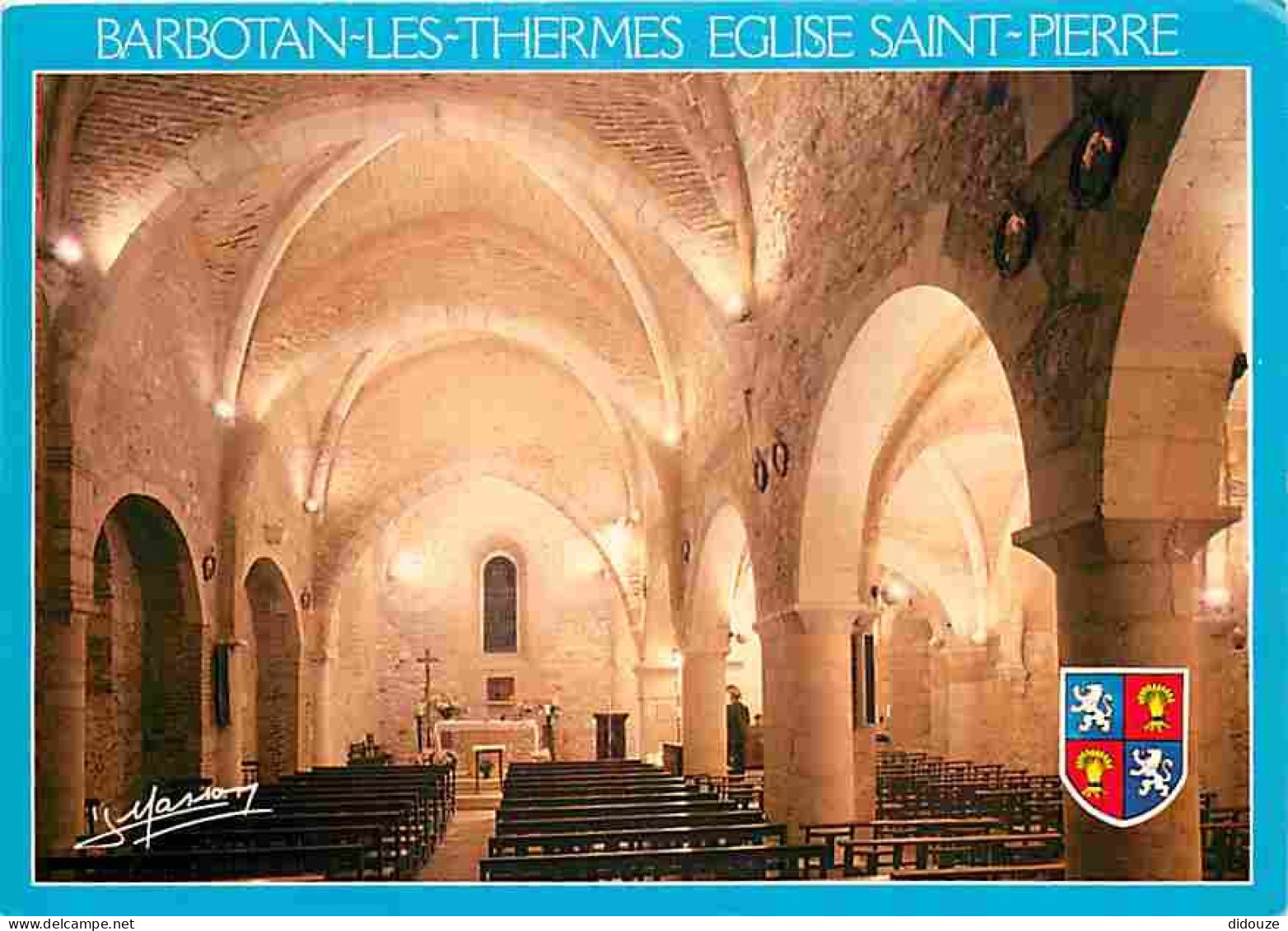 32 - Barbotan Les Thermes - Intérieur De L'Eglise Saint Pierre - Blasons - Carte Neuve - CPM - Voir Scans Recto-Verso - Barbotan
