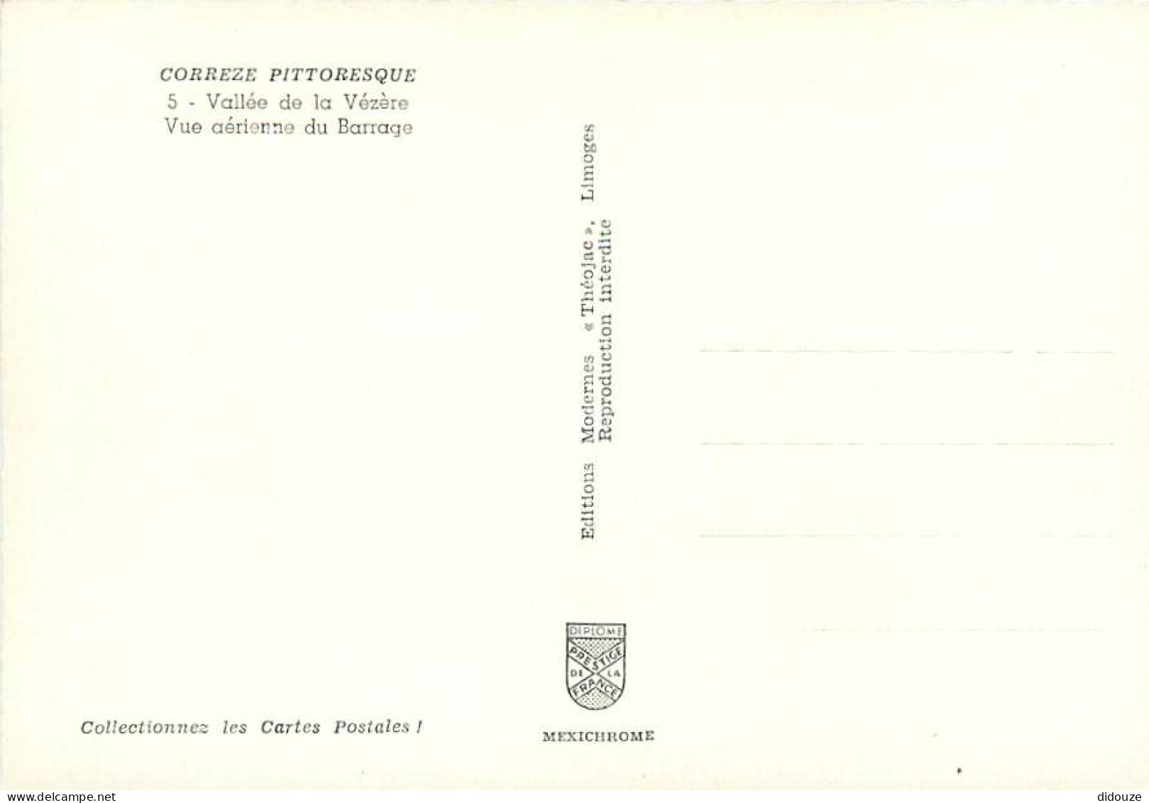 19 - Corrèze - Vallée De La Vézère - Vue Aérienne Du Barrage - Carte Neuve - CPM - Voir Scans Recto-Verso - Other & Unclassified