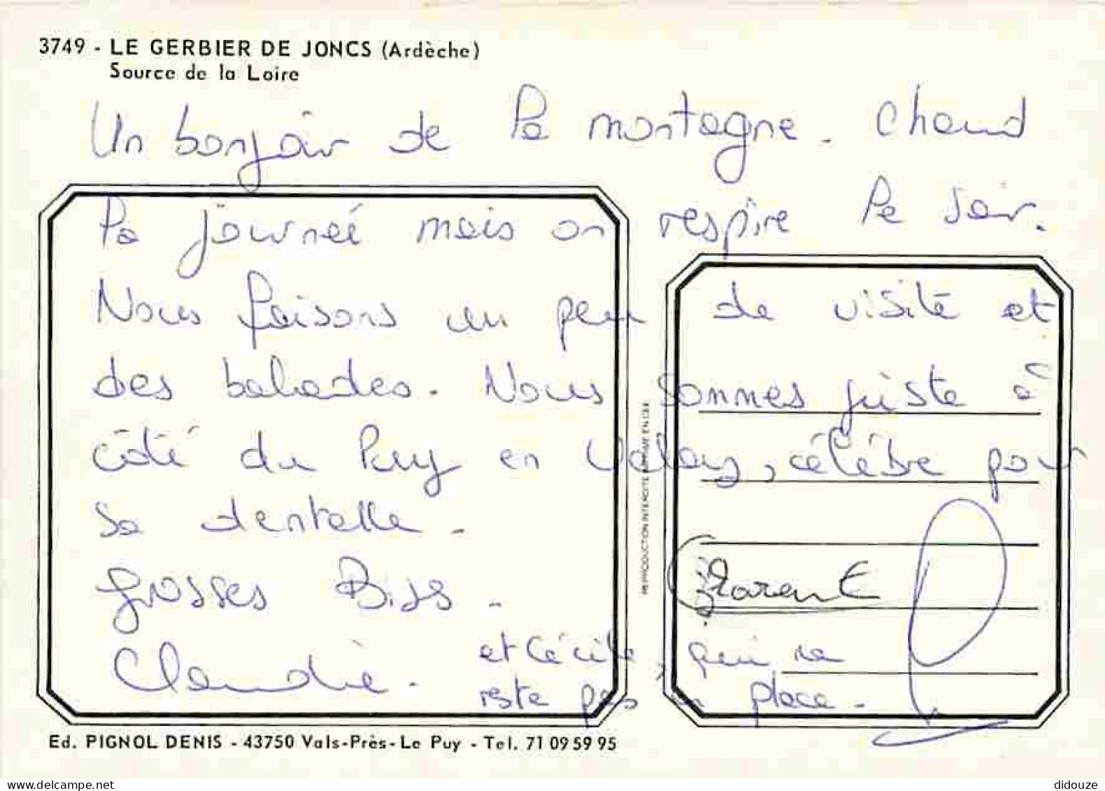 07 - Le Mont Gerbier De Joncs - Source De La Loire - CPM - Voir Scans Recto-Verso - Autres & Non Classés