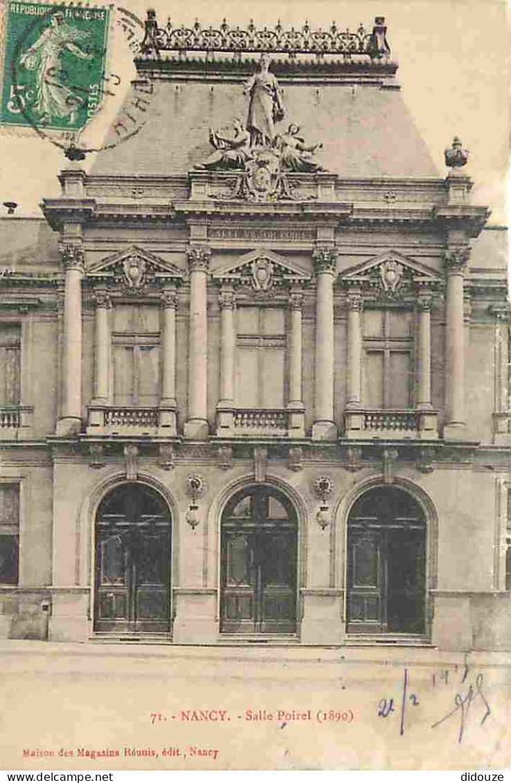 54 - Nancy - Salle Poirel - CPA - Voir Scans Recto-Verso - Nancy