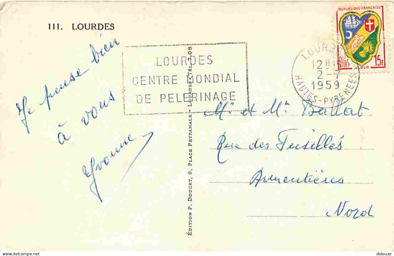 65 - Lourdes - Ville Connue Pour Son Pèlerinage Chrétien - CPA - Voir Scans Recto-Verso - Lourdes