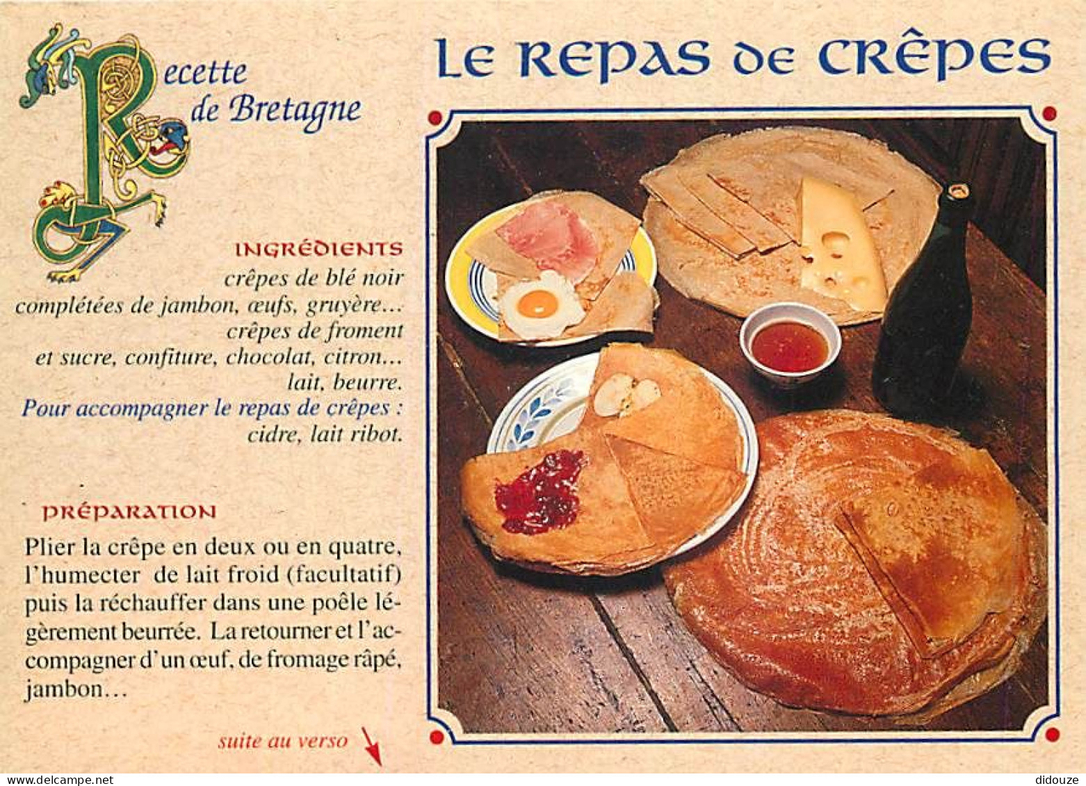 Recettes De Cuisine - Gastronomie - CPM - Voir Scans Recto-Verso - Recettes (cuisine)