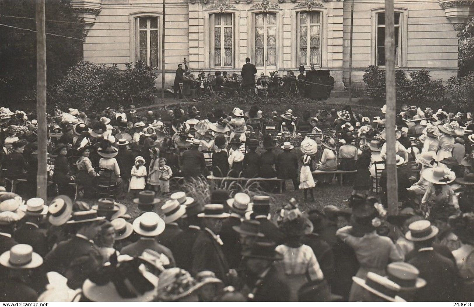 Ribérac Carte Photo Concert Devant La Sous Préfecture - Riberac