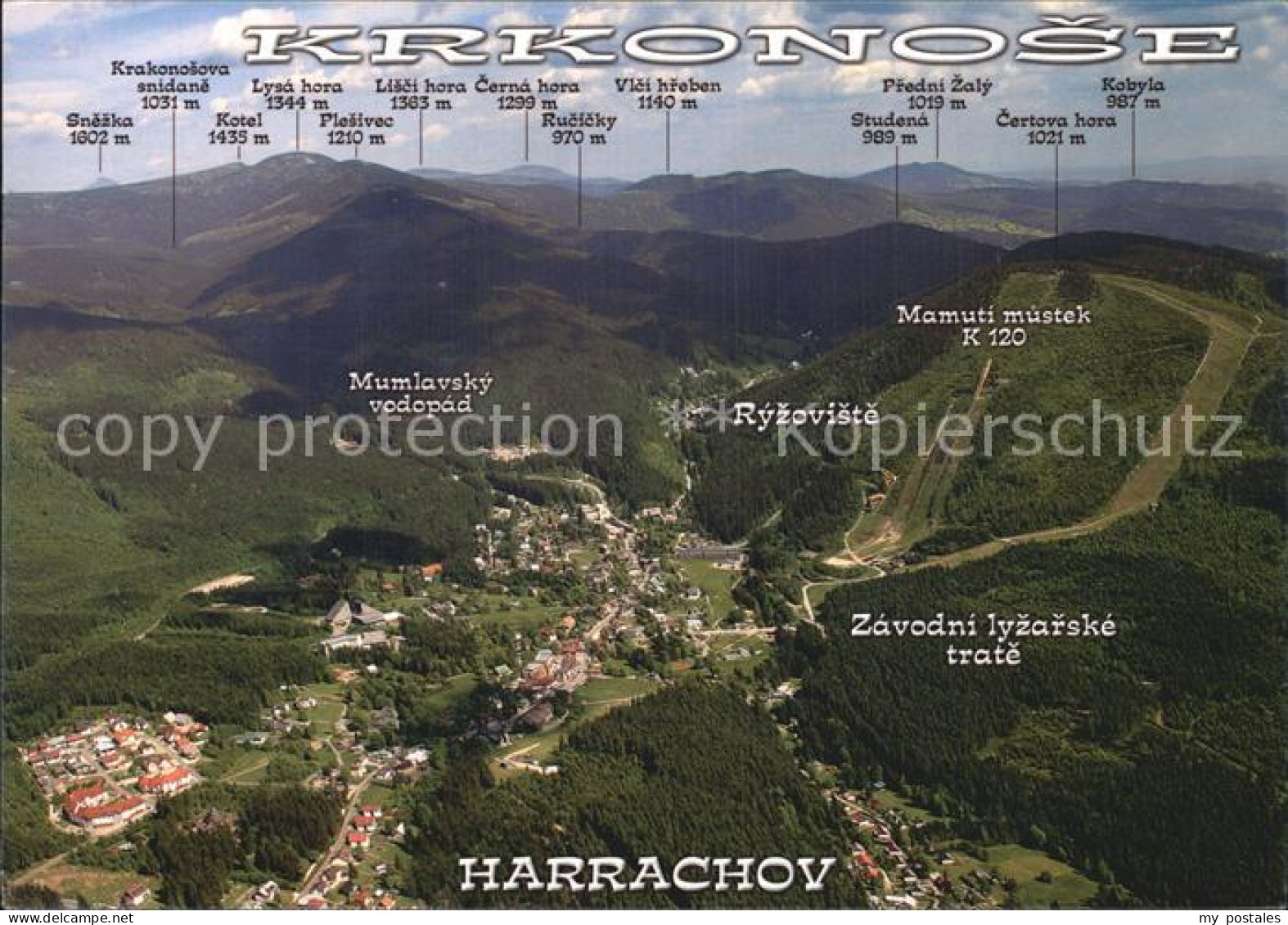 72497594 Krkonose Harrachov Luftaufnahme  - Pologne