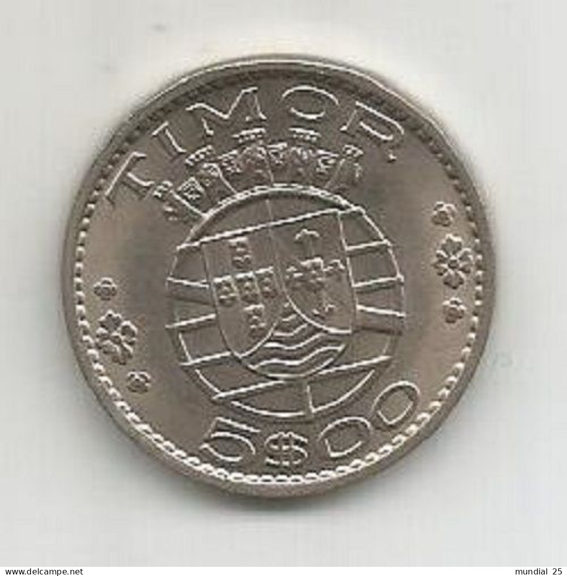 TIMOR PORTUGAL 5$00 ESCUDO 1970 - Timor