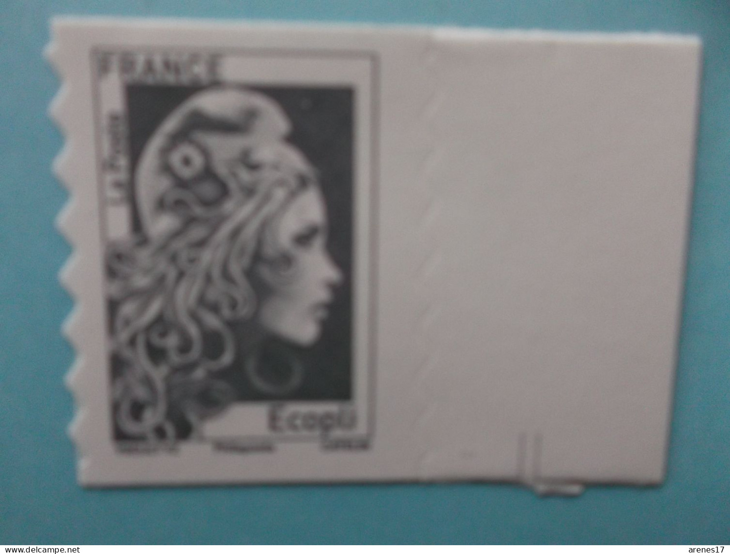 Autoadhésif No: 1597A , MARIANNE D'YZ , ECOPLI ,signé  Philaposte , Venant Du Feuille , XX Timbre En Bon état - Unused Stamps