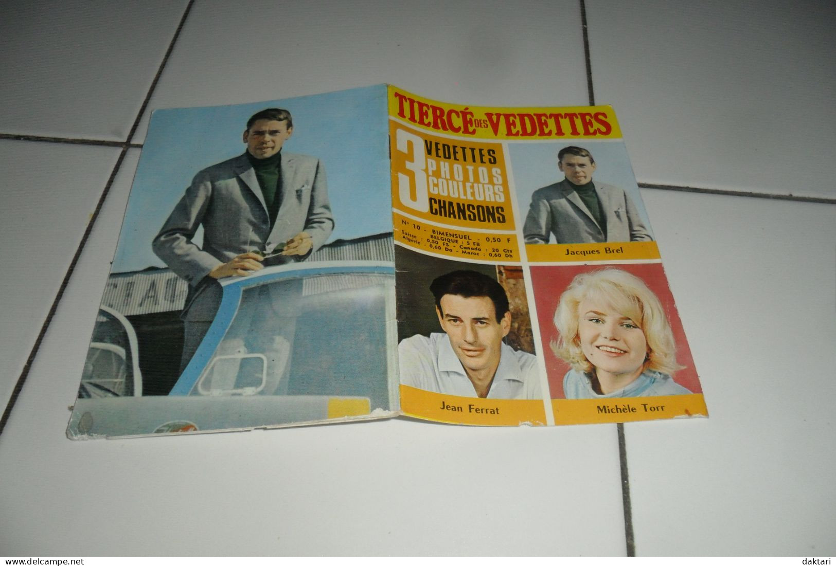 PETIT  LIVRET TIERCE DES VEDETTES 3 PHOTOS COULEURS  CHANSONS - Musique