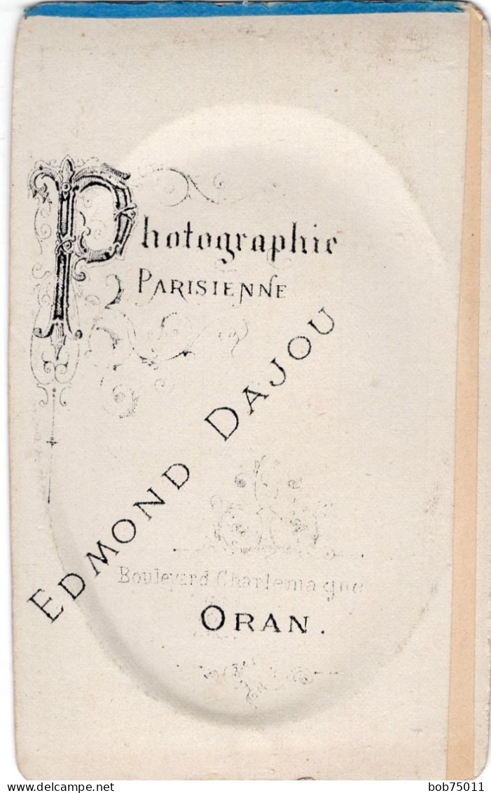 Photo CDV D'un Homme Arabe  Posant Dans Un Studio Photo A Oran - Old (before 1900)