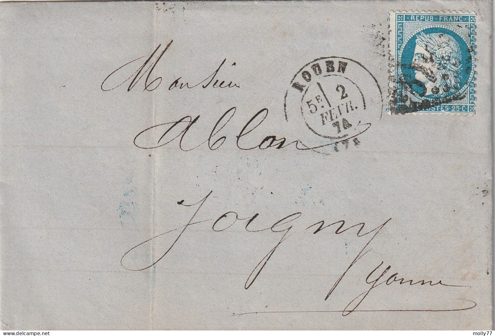Lettre De Rouen à Joigny LAC - 1849-1876: Classic Period