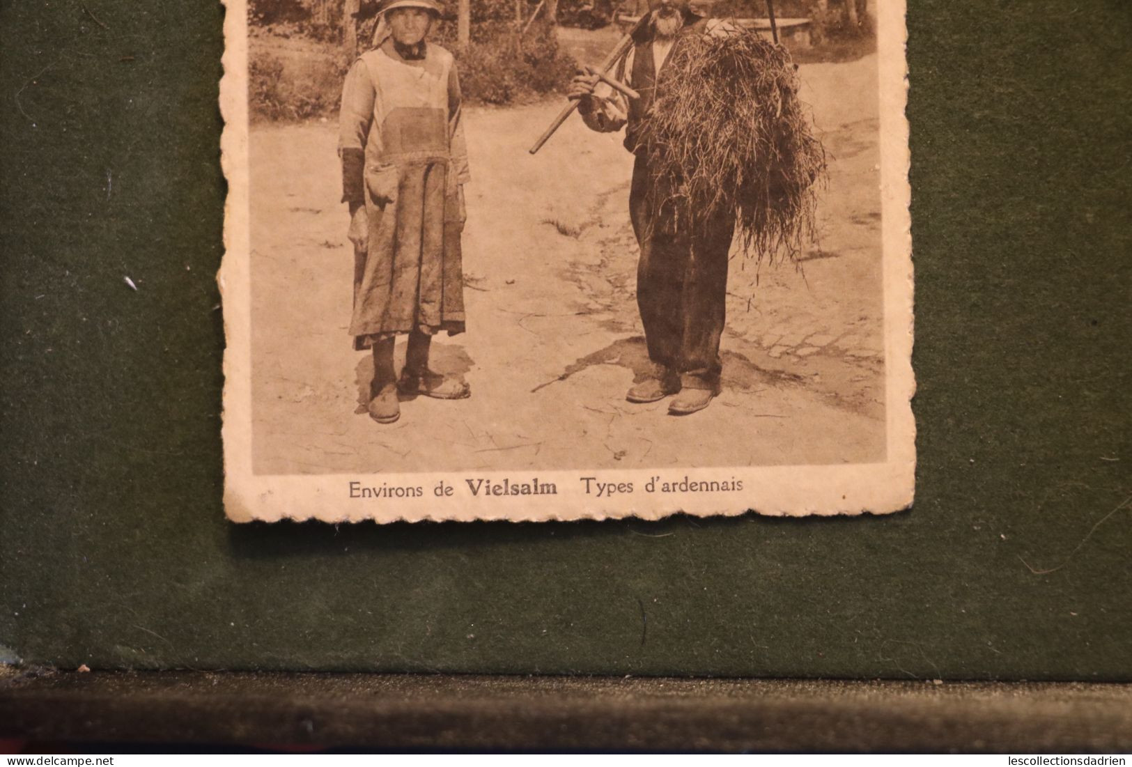 Carte Postale Ancienne Vielsalm Types D'ardennais Oblitération De Grand Halleux 1938 - Vielsalm