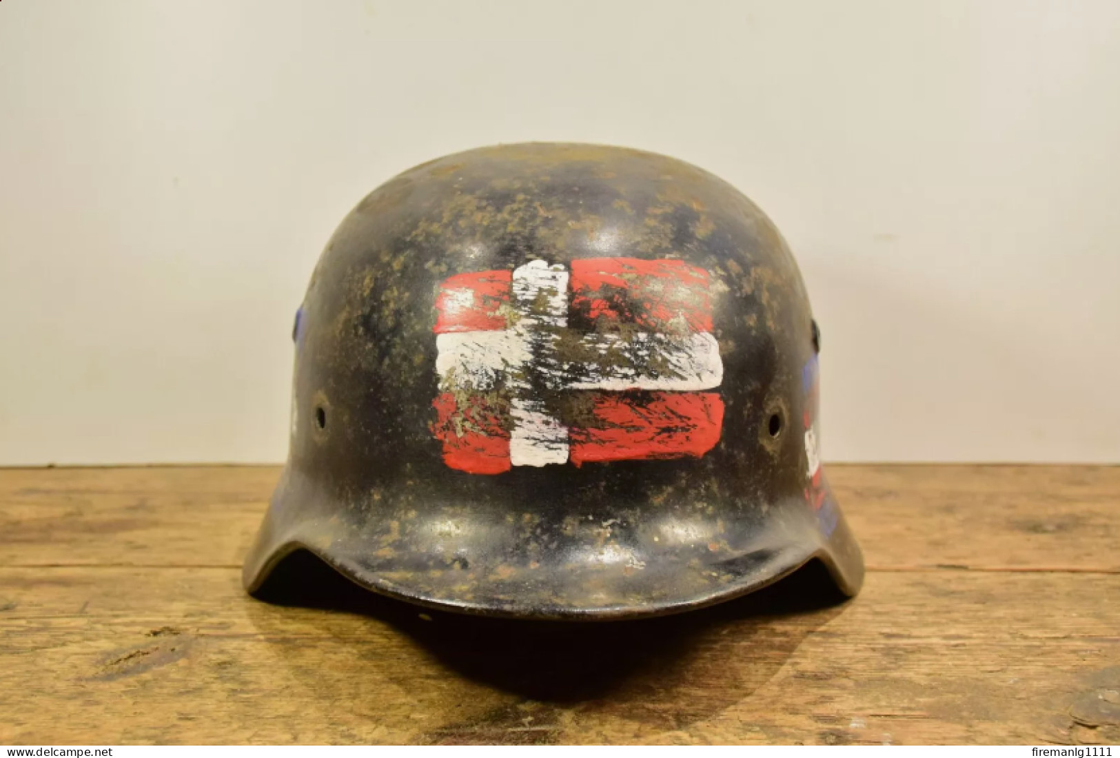 WW2 German Helmet M40, Hkp66 - Original - Hoeden