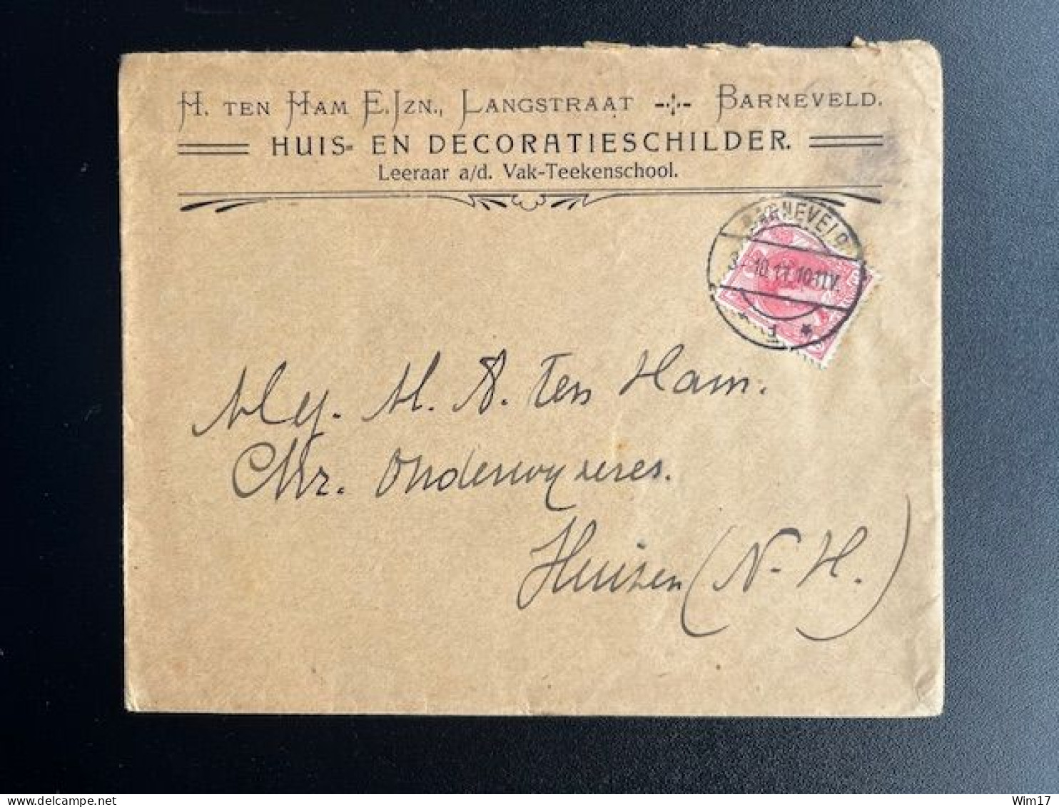 NETHERLANDS 1911 LETTER BARNEVELD TO HUIZEN 03-10-1911 NEDERLAND - Briefe U. Dokumente