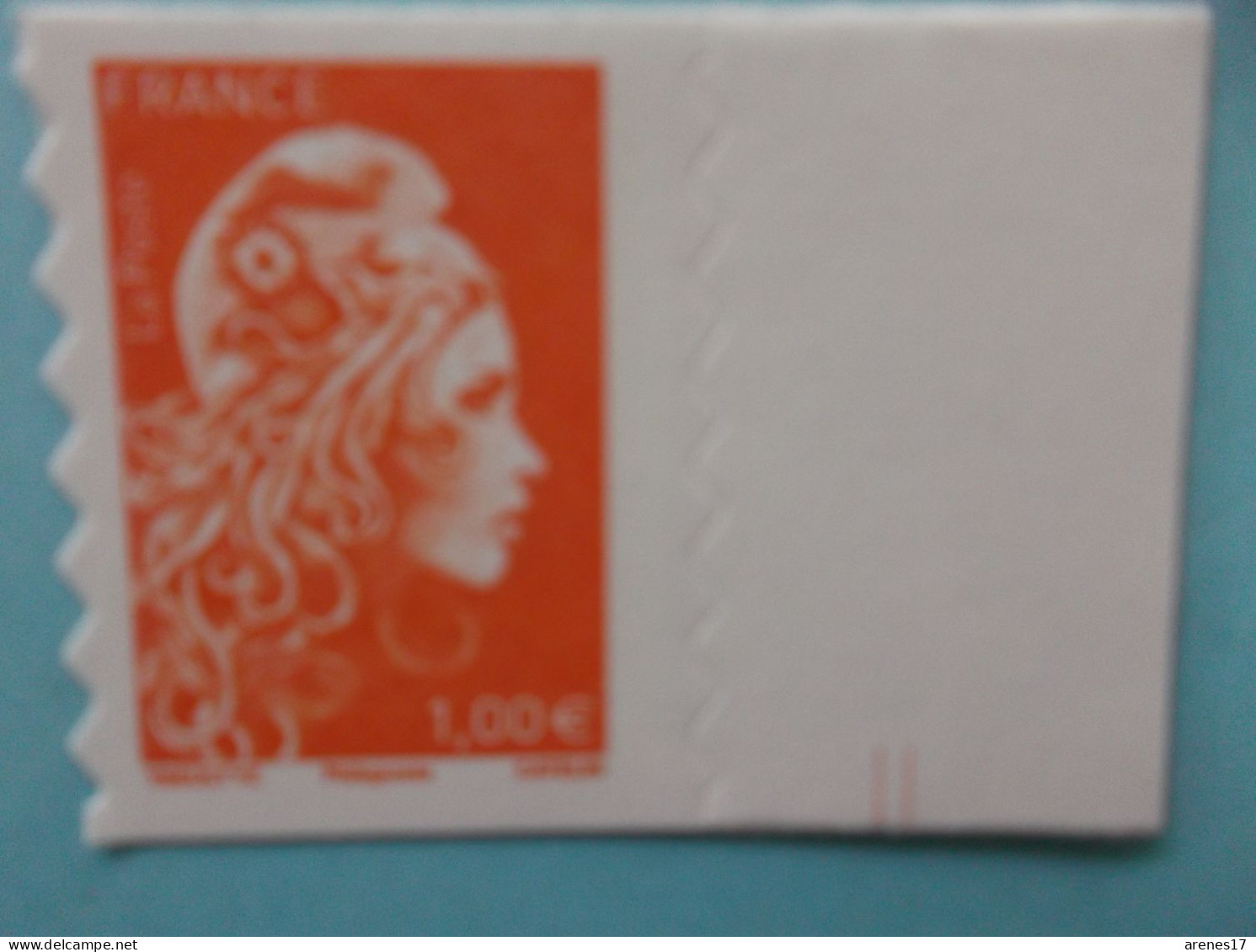 Autoadhésif No: 1600A , MARIANNE D'YZ ,ORANGE , Signé Philaposte , Venant Du Feuille , XX Timbre En Bon état - Unused Stamps