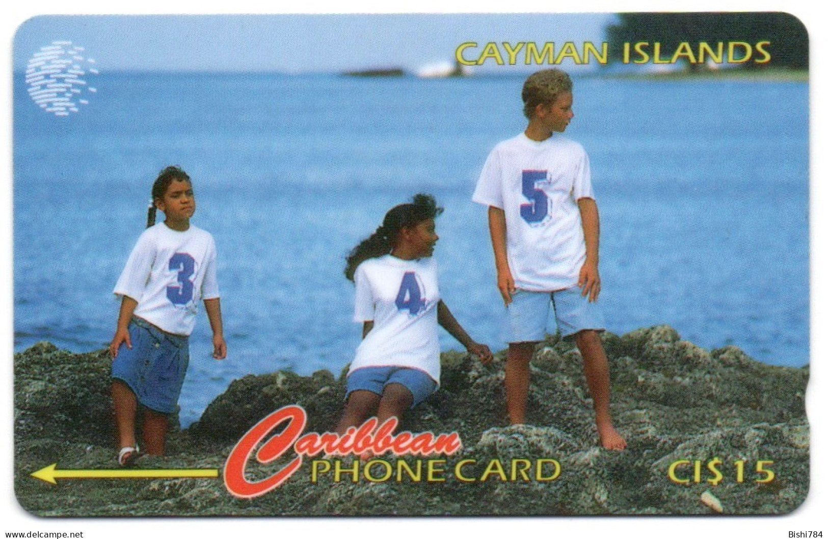 Cayman Islands - Children On Rock - 131CCIF - Cayman Islands