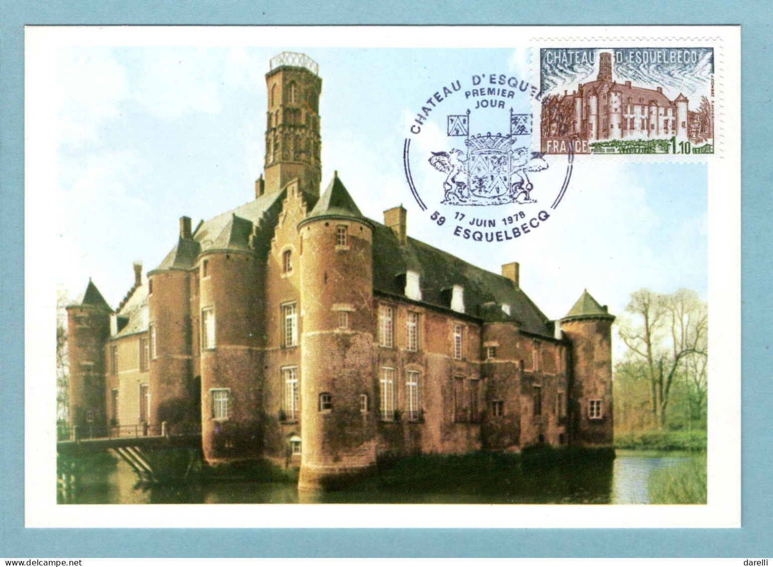 Carte Maximum 1978 - Série Touristique -  Château D'Esquelbecq - YT 2000  59 Esquelbecq - 1970-1979