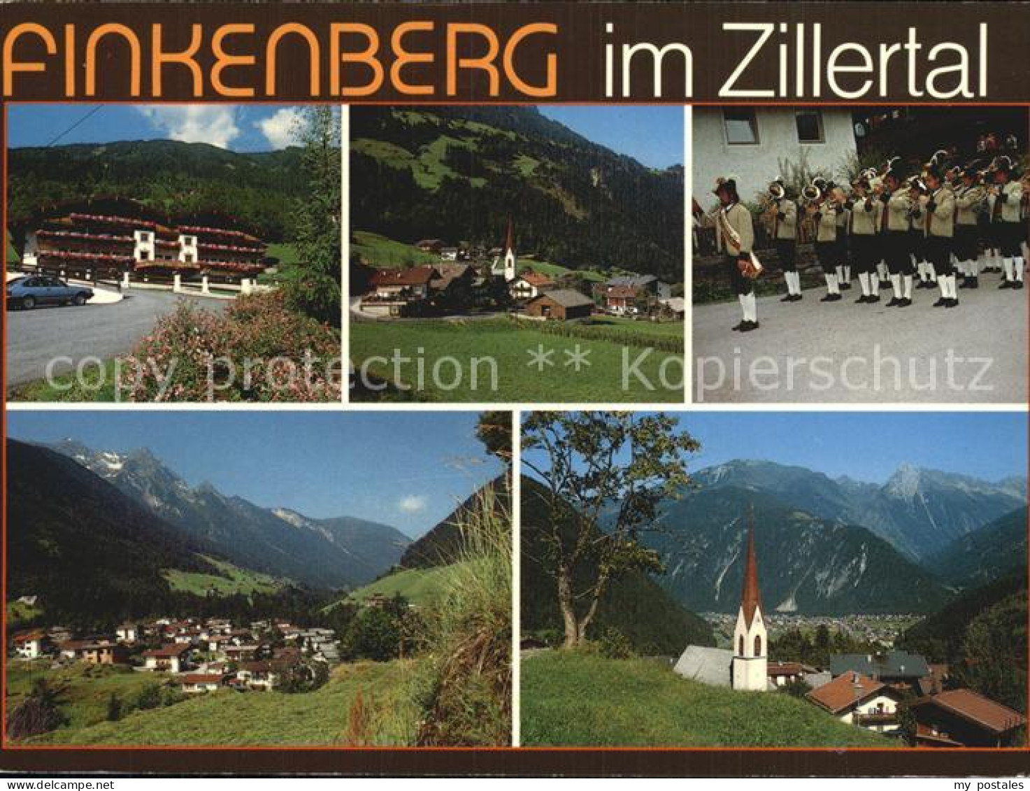 72497155 Finkenberg Tirol Kirche Musikkapelle Panorama Finkenberg - Sonstige & Ohne Zuordnung