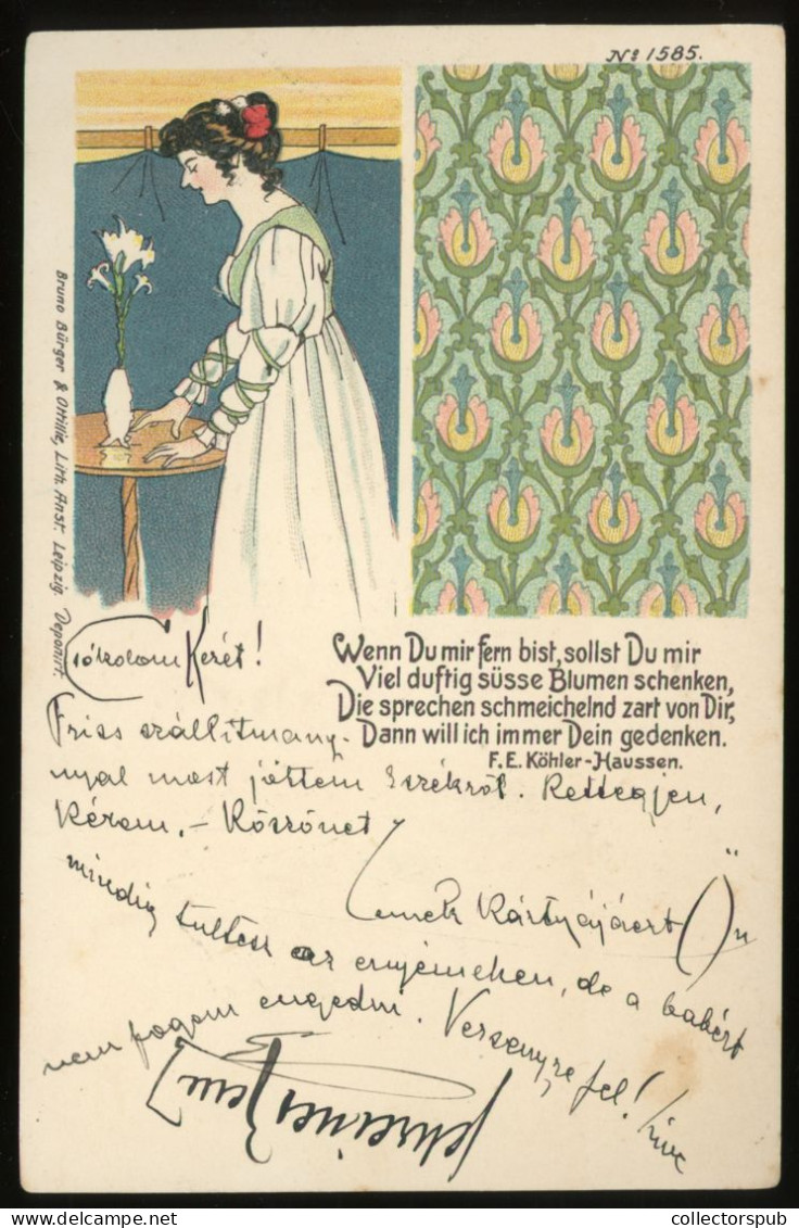 1899. Nice Litho Postcard - Ante 1900