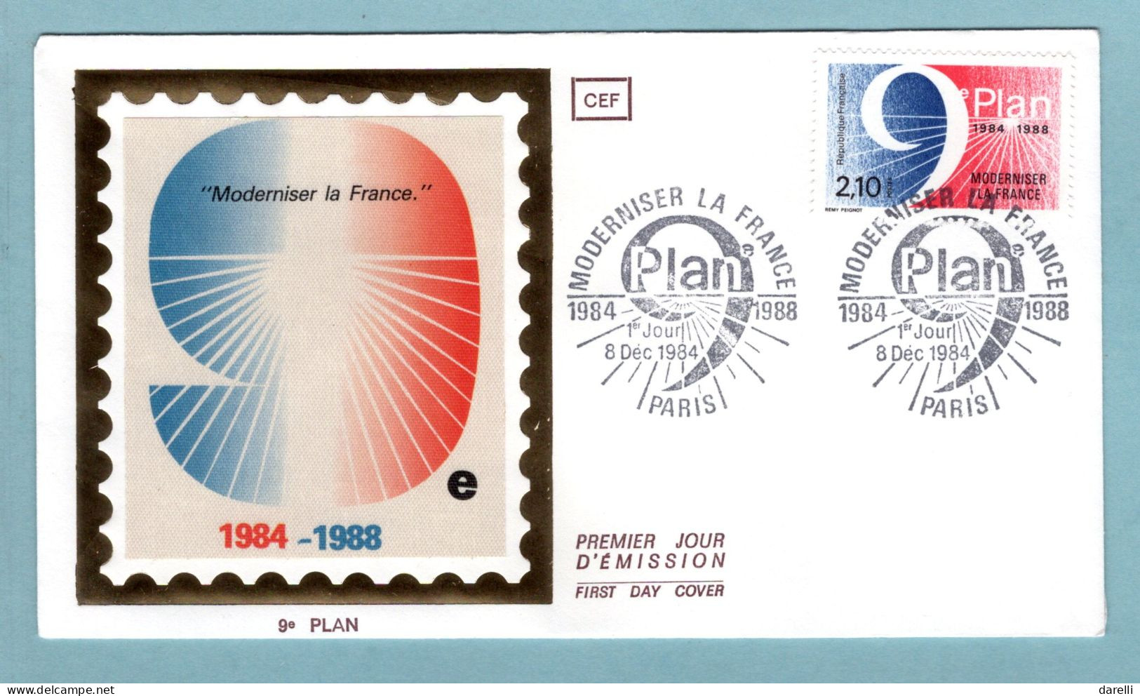 FDC France 1984 - 9è Plan - Moderniser La France - YT 2346 - Paris - 1980-1989