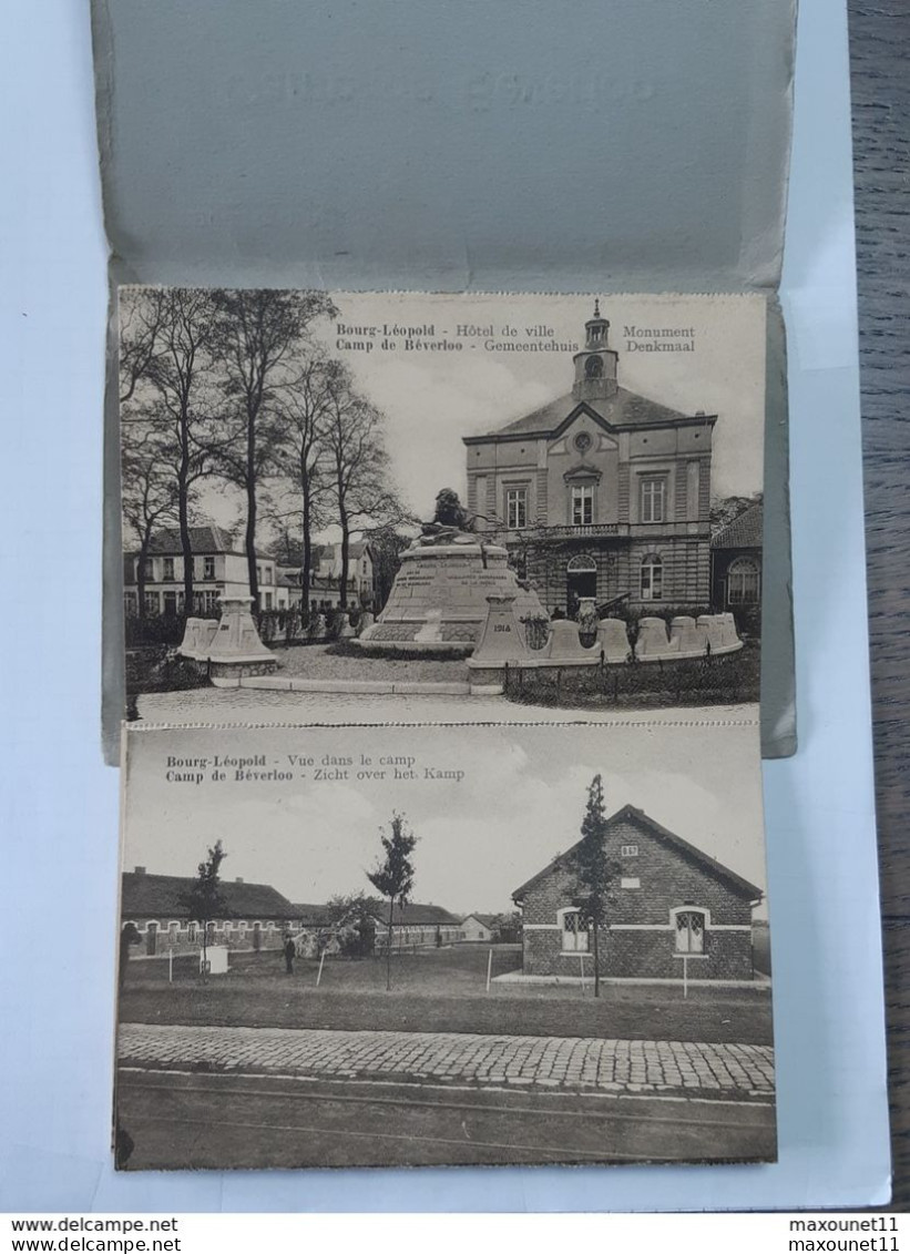 Militaria - Carnet De 9 Cartes Postales Du Camp De Beverloo - Bourg Leopold - Leopoldsburg ... Lot110 . - Kasernen