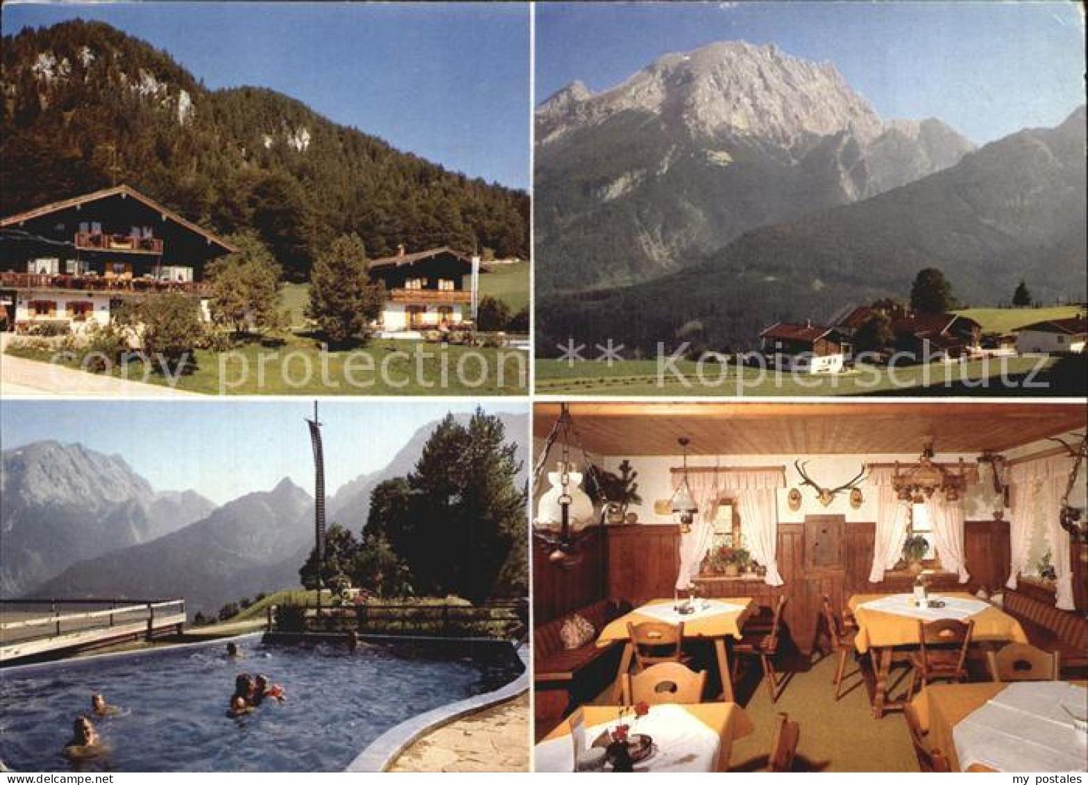 72496883 Ramsau Berchtesgaden Alpenpension Cafe Ettlerlehen Swimming Pool Alpenb - Berchtesgaden