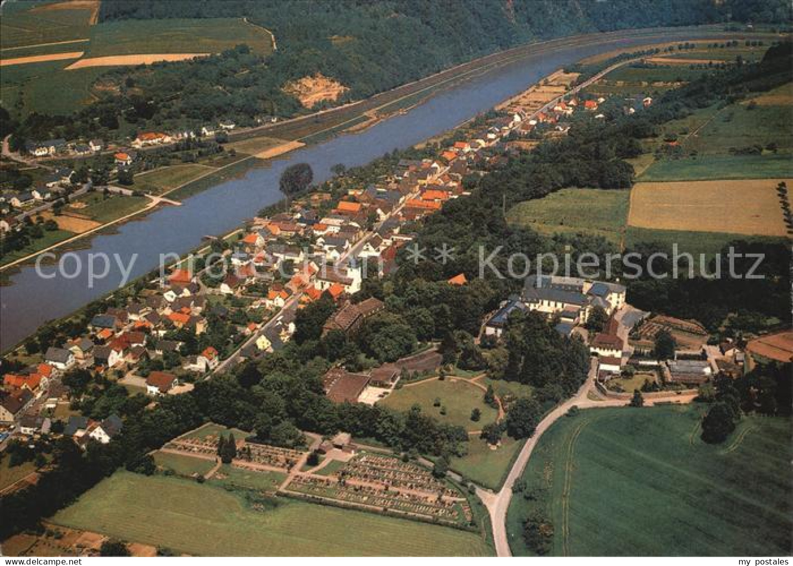 72496876 Herstelle Weser Kloster Abtei Vom Hl Kreuz Fliegeraufnahme Herstelle - Beverungen