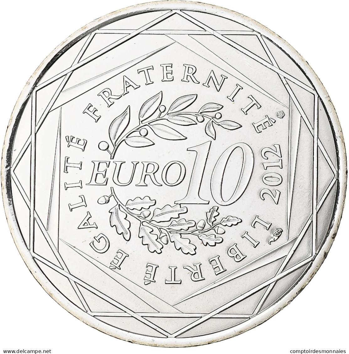 France, 10 Euro, 2012, Pays De La Loire, SPL, Argent - France