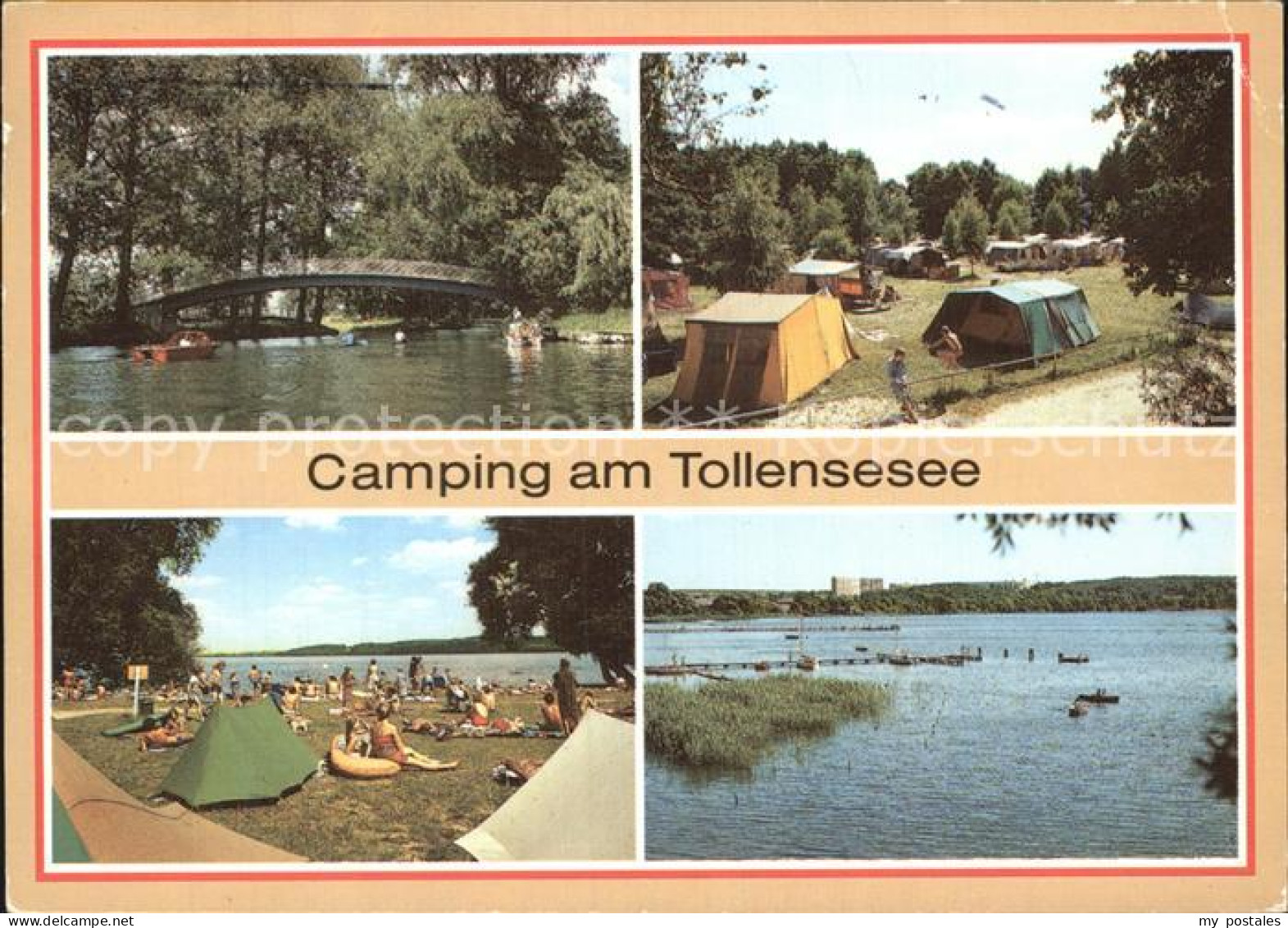 72496722 Neubrandenburg Bruecke Oberbach Campingplatz Seglerhafen Tollensesee Ne - Neubrandenburg